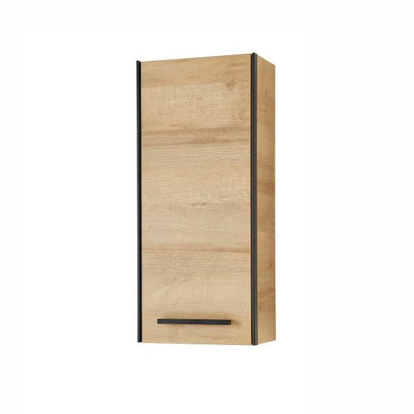Upper cabinet 395, 30x20xH70cm, oak/black
