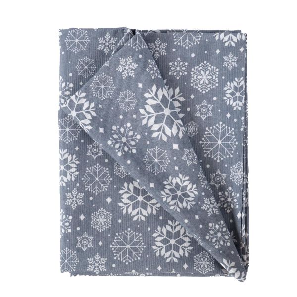 Tablecloth  WINTER FLOWERS 136x220cm, snowflakes