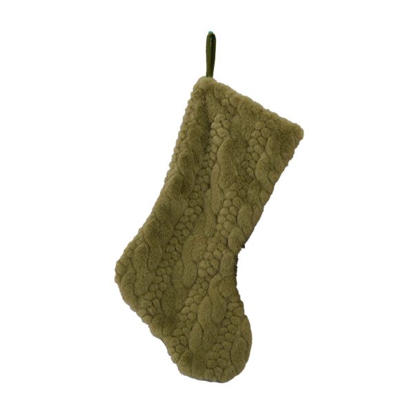 Christmas stocking FUN SWEET H53.3cm, green
