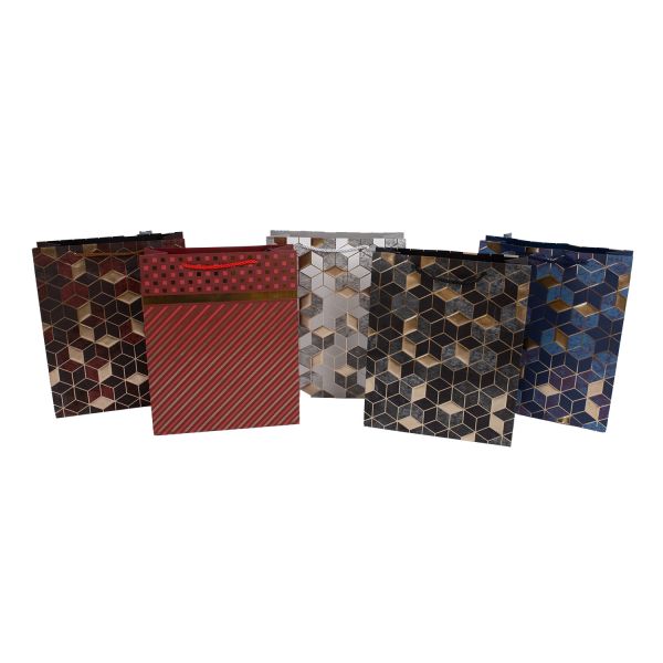 Gift bag ROMBY 26x32x10cm, mix
