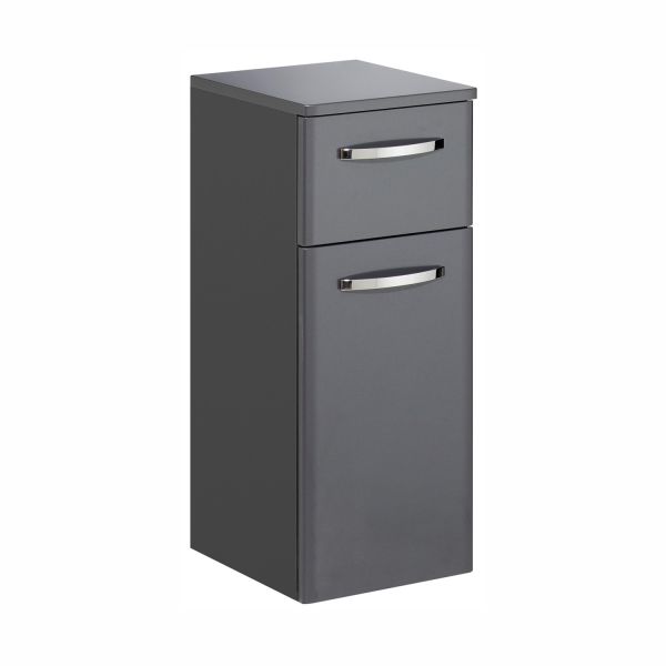 Lower bathroom cabinet 327, 30x33xH72cm, anthracite gloss