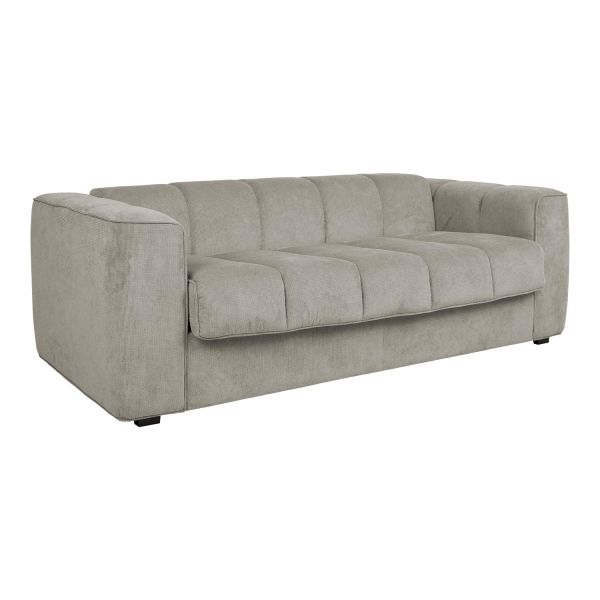 Sofa bed STELLA with spring mattress, grey