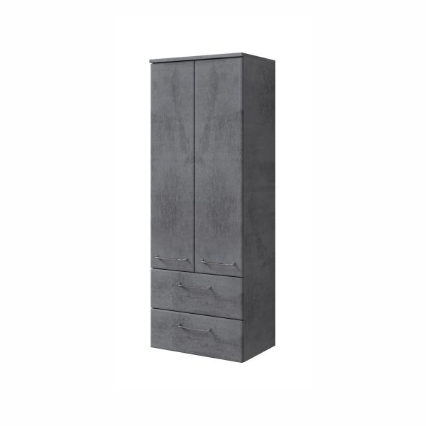 Tall bathroom cabinet 945, 50x33xH136cm, dark grey