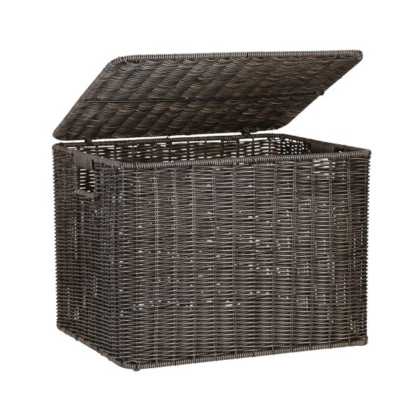 Basket BASILE 45x37xH33cm, dark