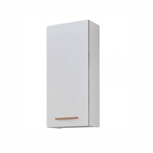 Upper bathroom cabinet 930, 30x20xH70cm, white gloss
