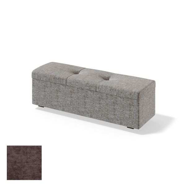 Storage box for continental bed RED/BLACK ULVASEN CLIFF 150cm, brown