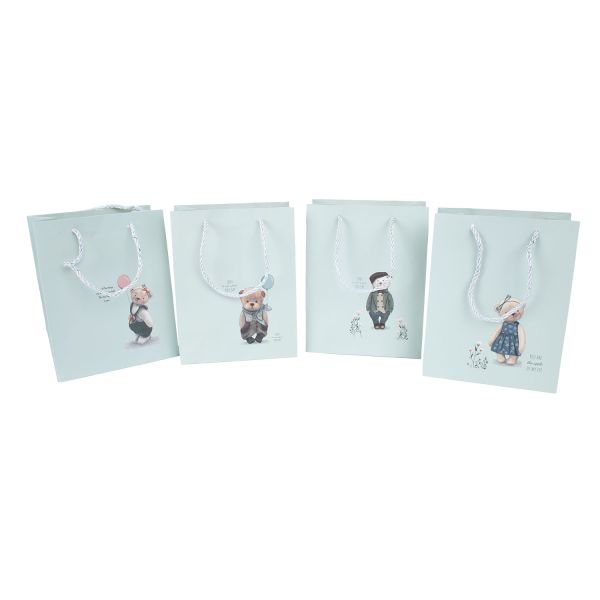 Gift bag NEWBIT S, 23x18x10cm, mix