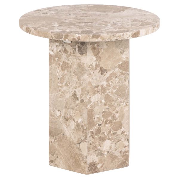 Sānu galdiņš NAXOS D50xH50cm, gaiši brūns