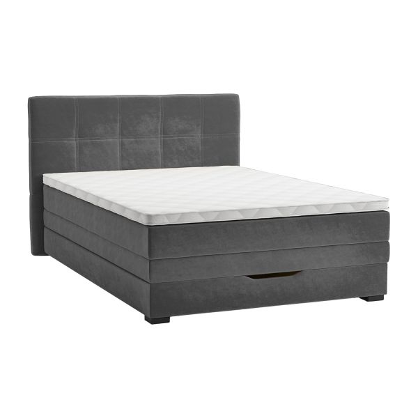 Continental bed JEEP 120x200cm, grey