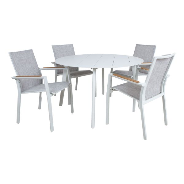 Dārza mēbeļu komplekts SAVO galds un 4 krēsli