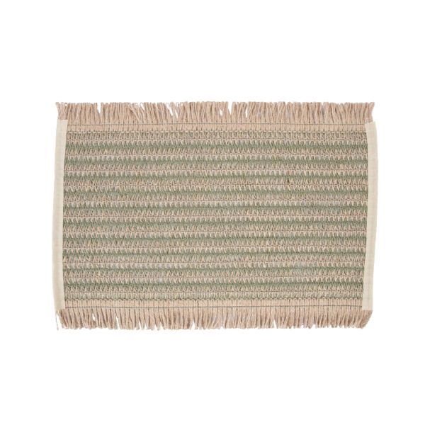 Table mat SUZAN 35x45cm jute, green