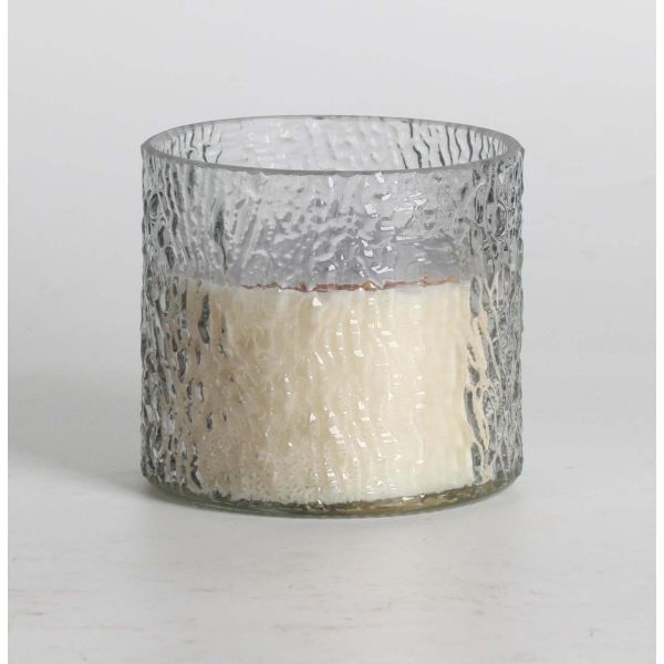 Scented candle in glass NATURE GREEN H9cm, Northern Forest