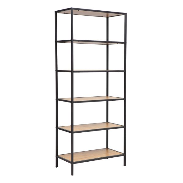 Shelf HEDVIG 63x33xH152cm, ash/black