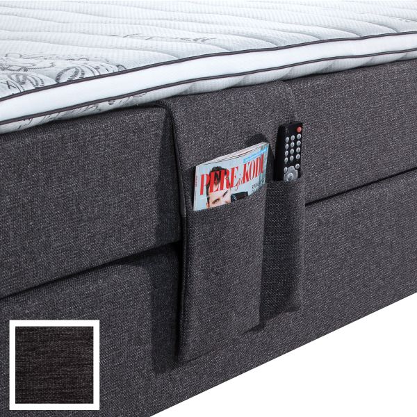 Continental bed pocket RED/BLACK VERANO, dark grey