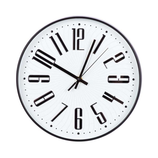 Wall clock CLINT D30cm, black