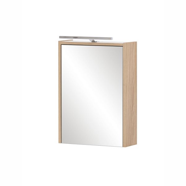 Mirrored cabinet ELBA 43,5x16xH64cm, oak