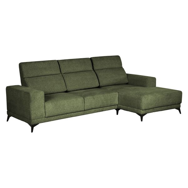 Stūra dīvāns DARLA LS tumši zaļš