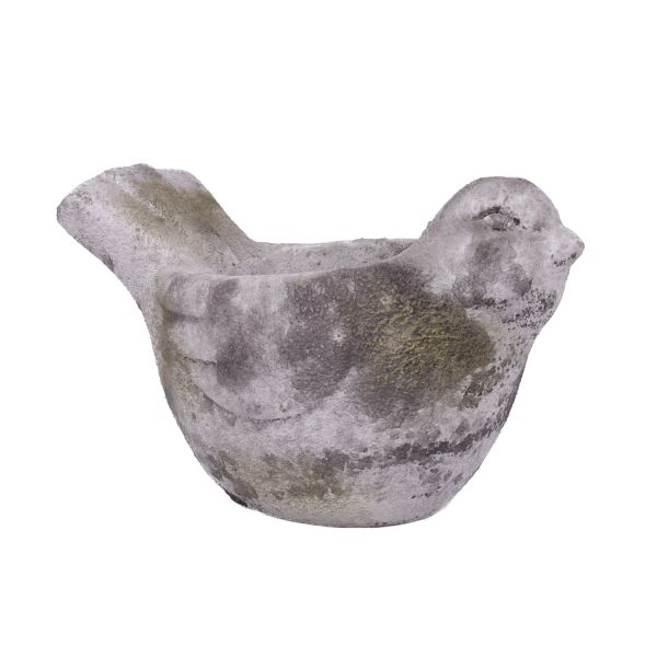 Flowerpot STONE 22x13,5xH14cm, bird
