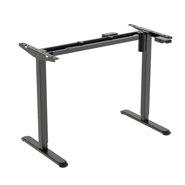 Table leg ERGO LIGHT with 1 motor, black