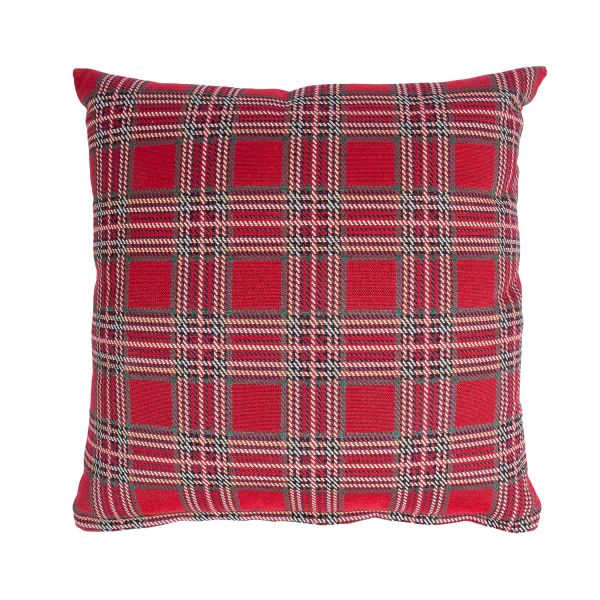 Pillow HOLLY 45x45cm, red square