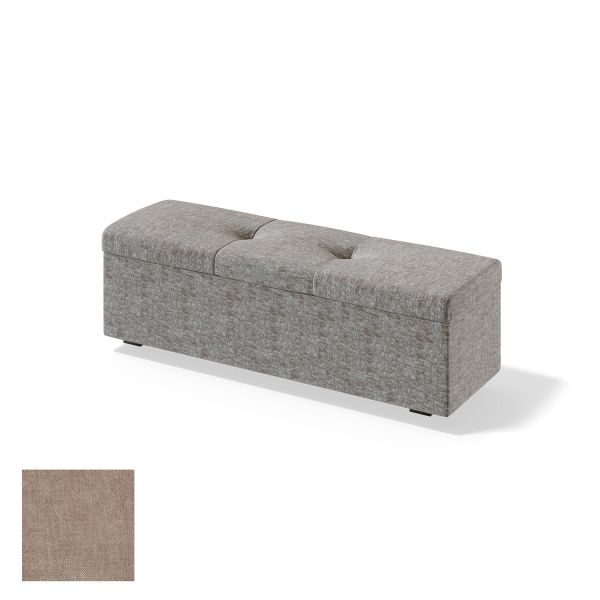 Storage box for continental bed RED/BLACK ULVASEN CLIFF 120cm, beige