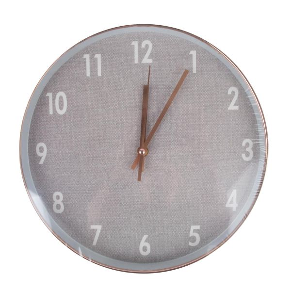 Wall clock GLAM D30cm, golden