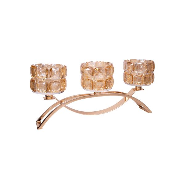 Svečturis CHANLE 29cm 3, zelta krāsā