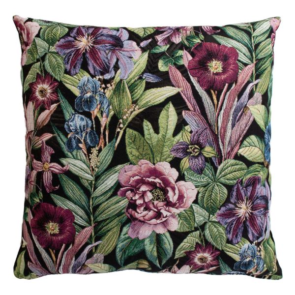 Pillow HOLLY ROSE 68x68cm, black