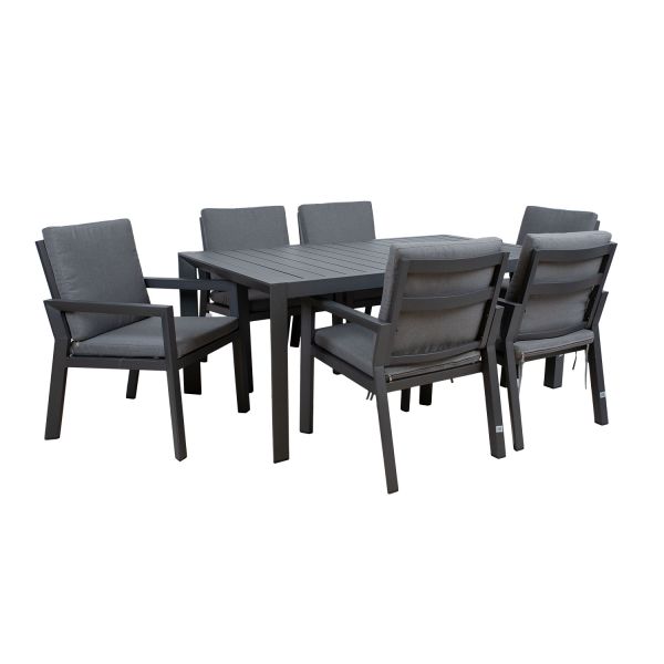 Dārza mēbeļu komplekts TOMSON galds un 6 krēsli