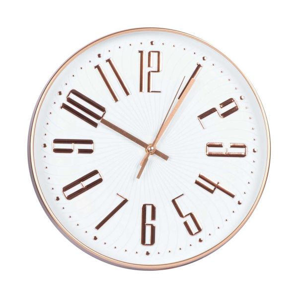 Wall clock CLINT D30cm, rose gold