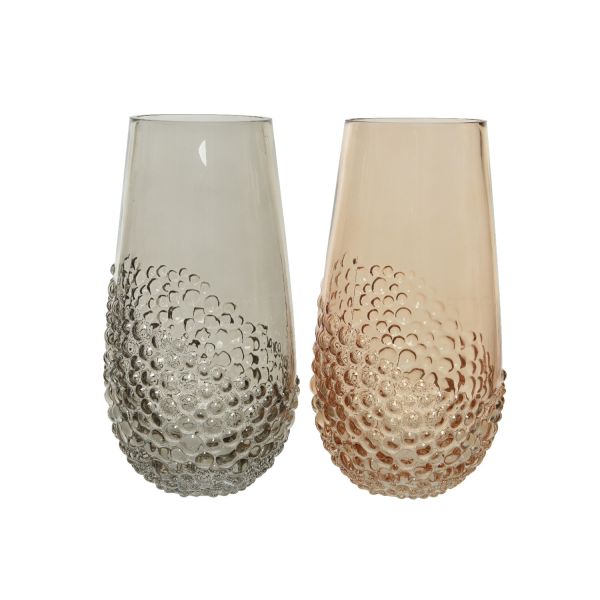 Vase SHINY H30cm, glass, mix