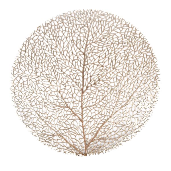 Placemat GOLDEN TREE D38cm, golden