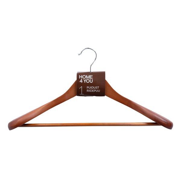 Cloth hanger for jacket, brown