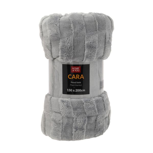 Plaid CARA 150x200cm, grey