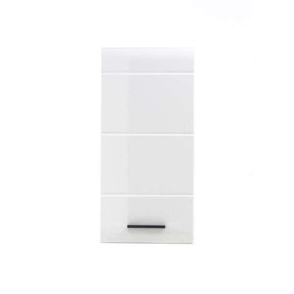 Wall cabinet SKIN 30x23xH77cm, white gloss