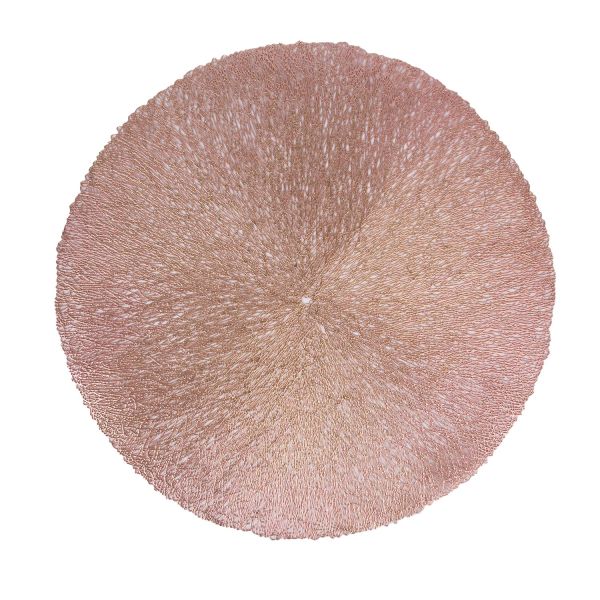 Placemat ELONA D38cm, rose gold