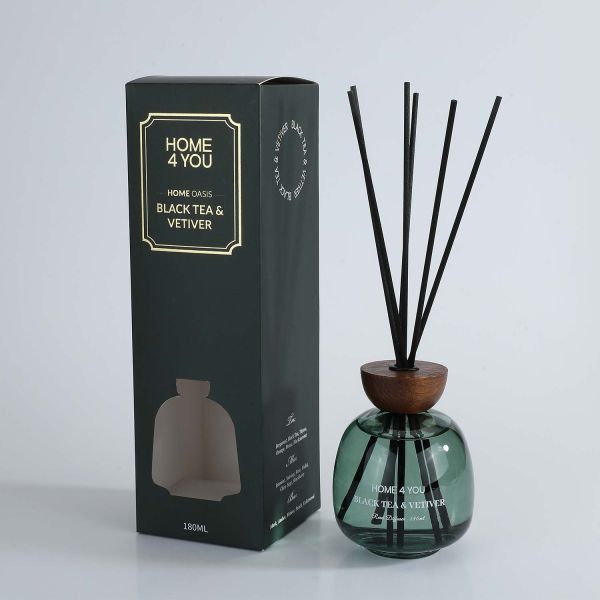 Aromāta kociņi HOME OASIS 180ml Melnā tēja un vetivērija