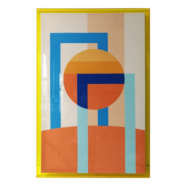 Kanva ar rāmi WALLY 80x120cm, abstrakta diena, akrils