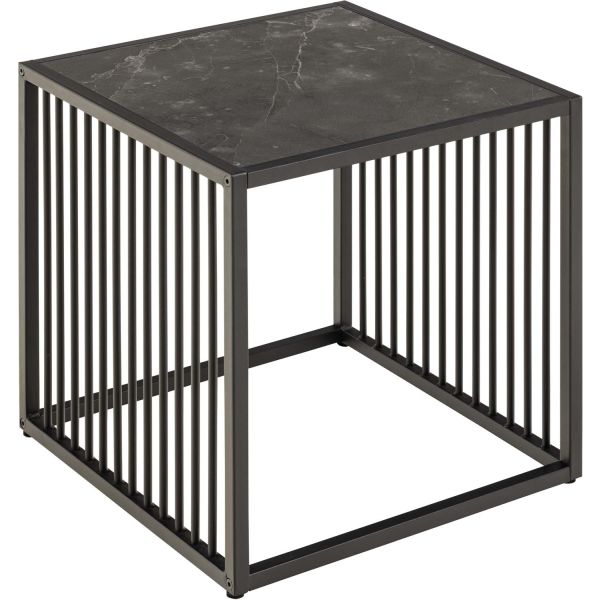 Sānu galdiņš STRINGTON 40x40xH40cm, melns