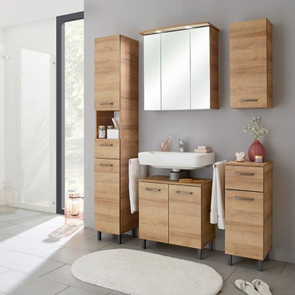 Bathroom set 919 oak, LED