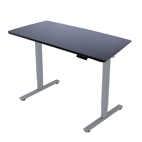 Desk ERGO FIT with 1 motor 120x60xH71,5-116cm, black/silver grey