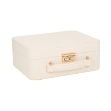 Juvelierizstrādājumu kastīte SEZANE TRAVEL 23,5x18,5x9cm, balta
