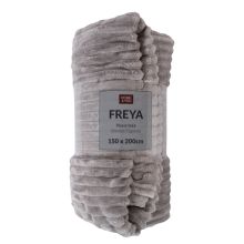 Pleds FREYA 150x200cm, gaiši pelēks