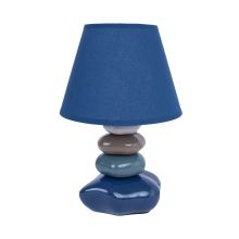 Настольная лампа STONE H31см, синяя
