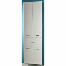 Augsts vannas istabas skapis 359, 53x33xH186cm, balta