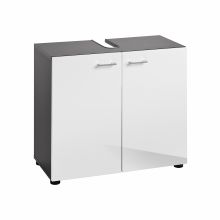 Izlietnes skapīši TETIS 72x35xH63cm, balts/pelēks