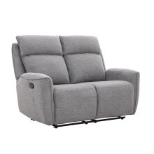 Recliner sofa MAREN 2-seater with manual mechanism, grey