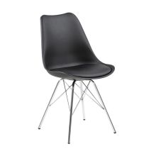 Chair ERIS black/chrome