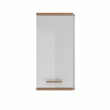 Apakšējais vannas istabas skapis 923, 35,5x20,5xH74,5cm, balta / ozols