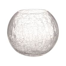 Vāze CRACK BOWL D24xH21cm, stikla